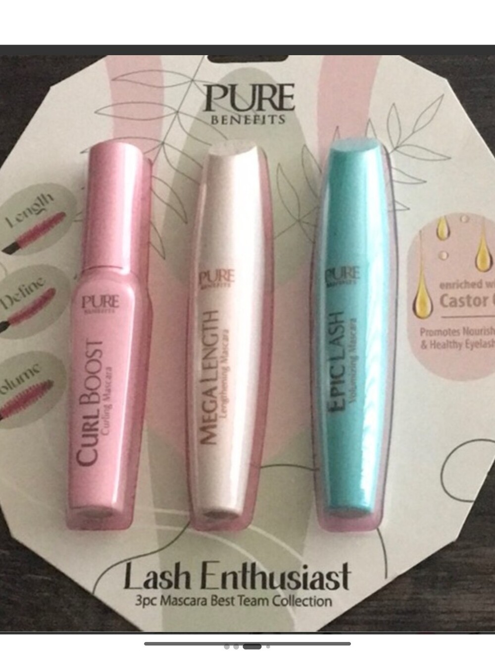 Benefit Pure Benefits Lash Enthusiast 3-Pc Mascara Set - Pink, Cream, Teal